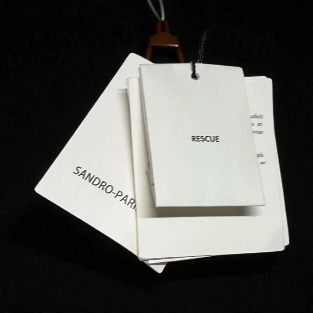 🌻NEW w/tags Sandro Fancy Braid Trim Side Zip Tweed Pants Women’s Size 42 US 10 - Picture 13 of 15